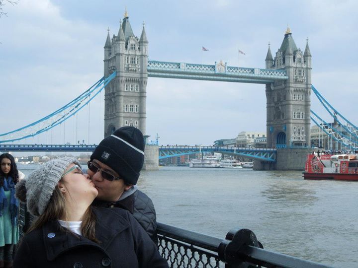 Nós dois em Londres, UK.