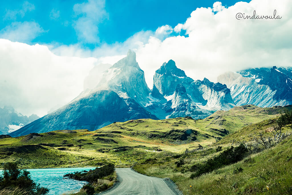 torres del paine de carro