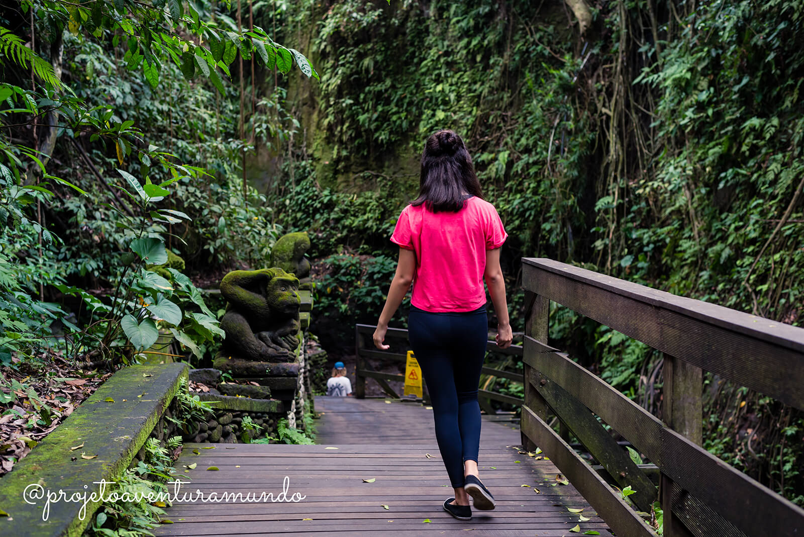 Trilhas ao longo da Floresta dos Macacos - Monkey Forest - Ubud - Indonesia