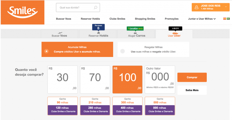 Como acumular milhas aereas com Uber 02