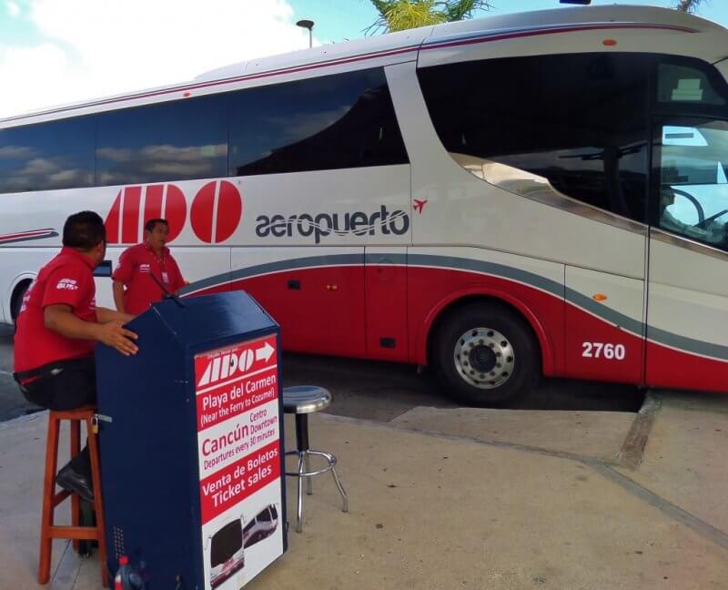 onibus ado do aeroporto de cancún a playa del carmen