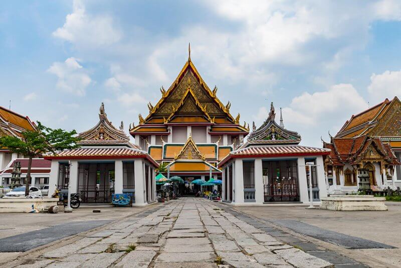 Templo na cidade de Bangkok, Tailândia