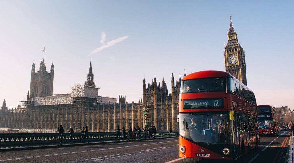 Transporte em Londres - ônibus de dois andares