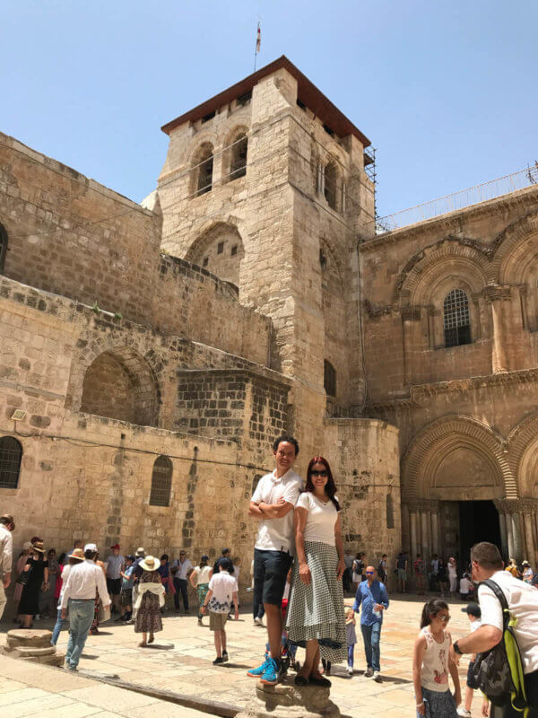 Igreja do Santo Sepulcro na cidade antiga de jerusalém 