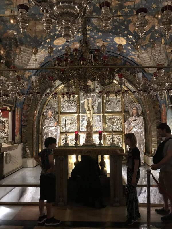 Igreja do Santo Sepulcro na cidade antiga de jerusalém 