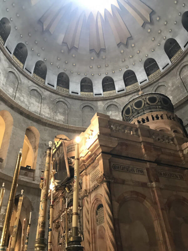 Igreja do Santo Sepulcro na cidade antiga de jerusalém 