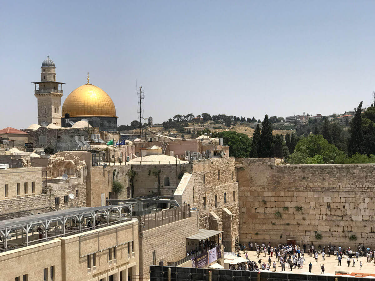 Mesquisa na cidade antiga de jerusalém