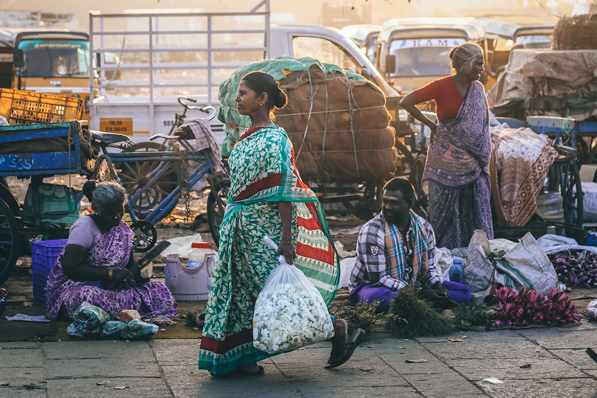 O caos nas ruas da índia propicia o choque cultural