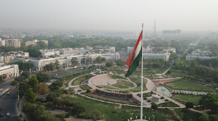 Imagem aérea de Nova Delhi