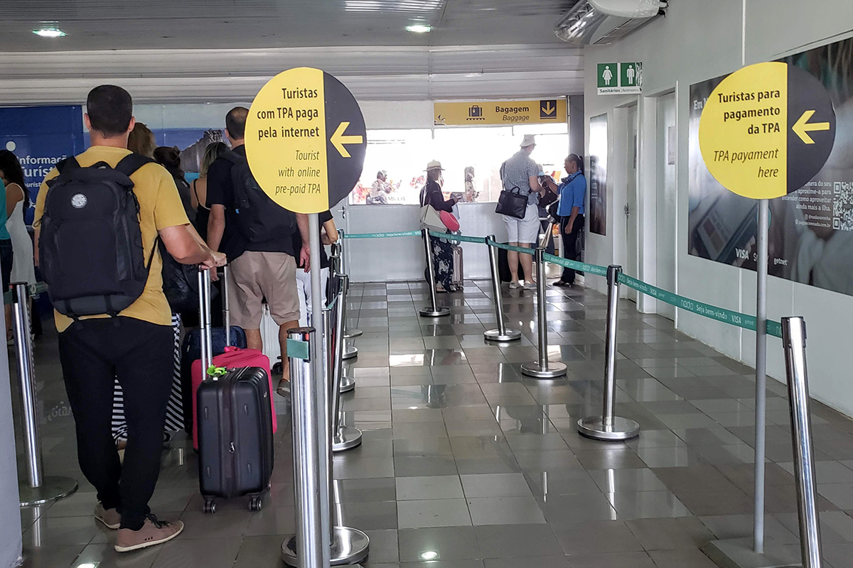 pagamento da tPA no aeroporto - taxas ambientais fernando de noronha