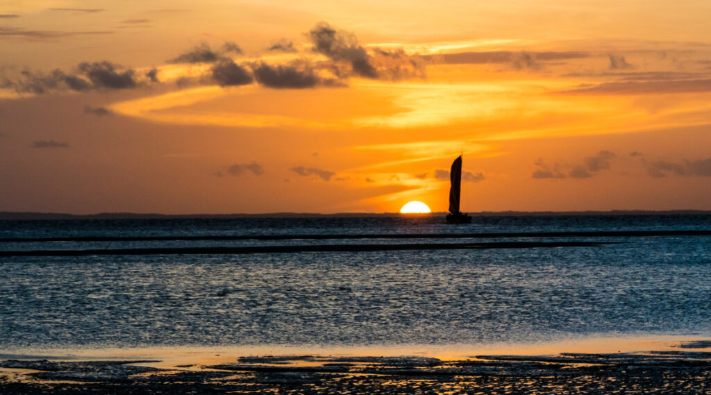 Pôr do sol no espigão em São Luís do Maranhão