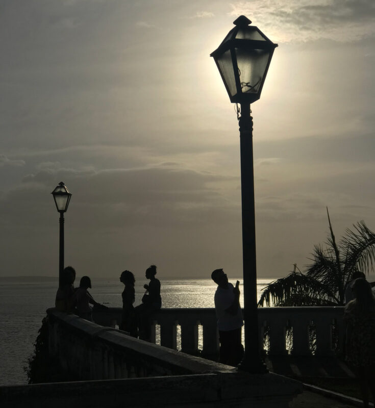 Pôr do sol no Palácio dos Leões em São Luís do Maranhão