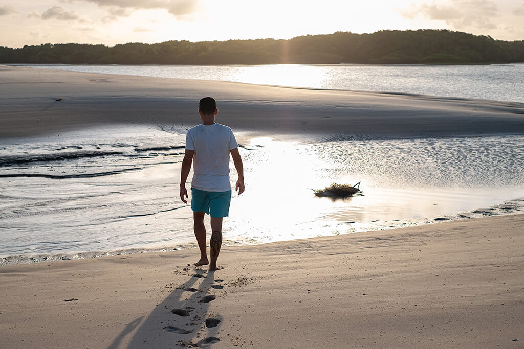 caminhada na ilha de lençóis, maranhao