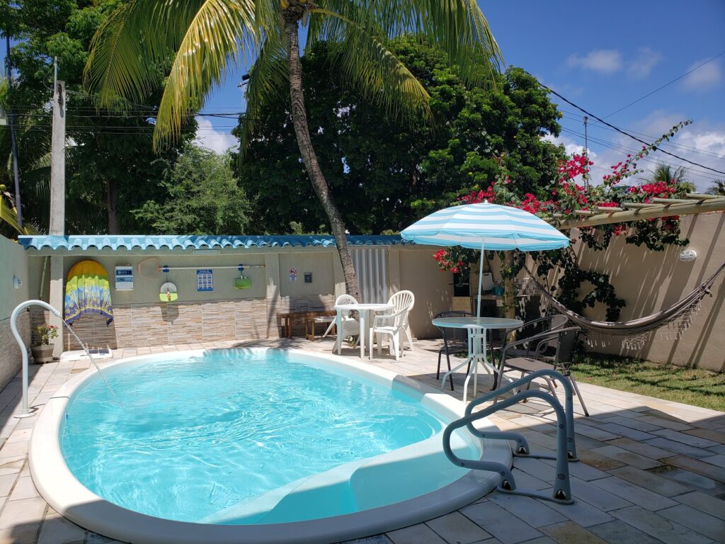 Piscina do airbnb em Porto de Galinhas