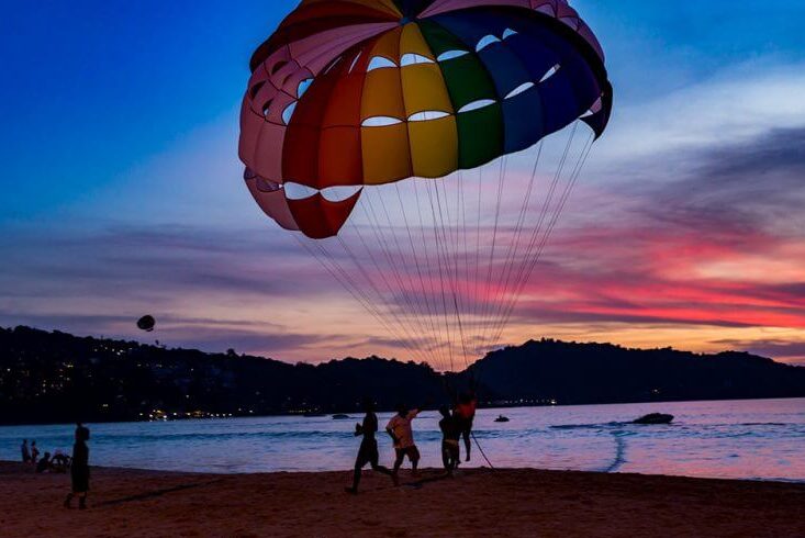 Por do Sol em Patong, Phuket.