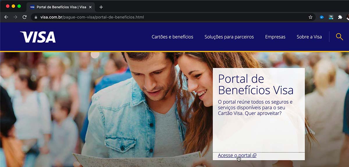 Portal de Benefícios Visa