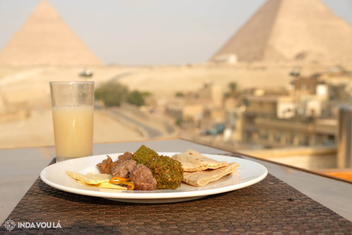 onde ficar no cairo com café da manha e vista para piramides