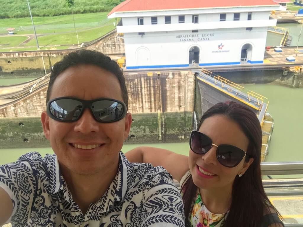Miraflores no Canal do Panamá, maravilha da engenharia do mundo moderno