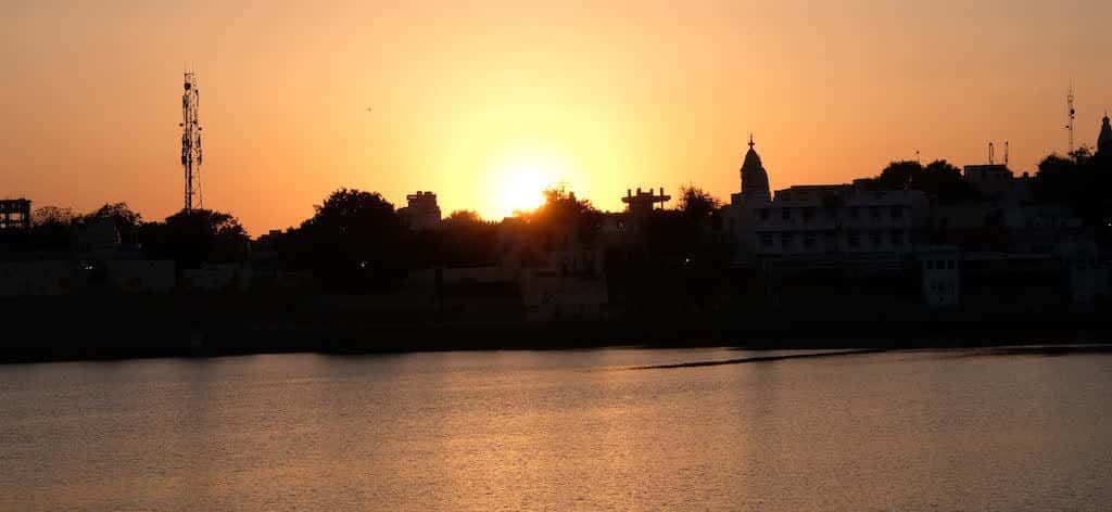 Por do sol em Pushkar