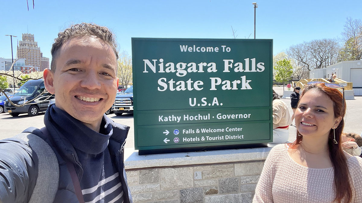 Niagara falls state park, no lado americano