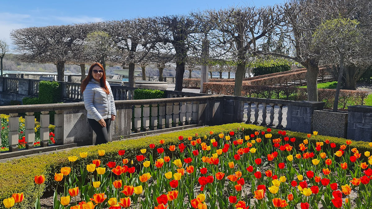 Jardins na beira do rio niagara